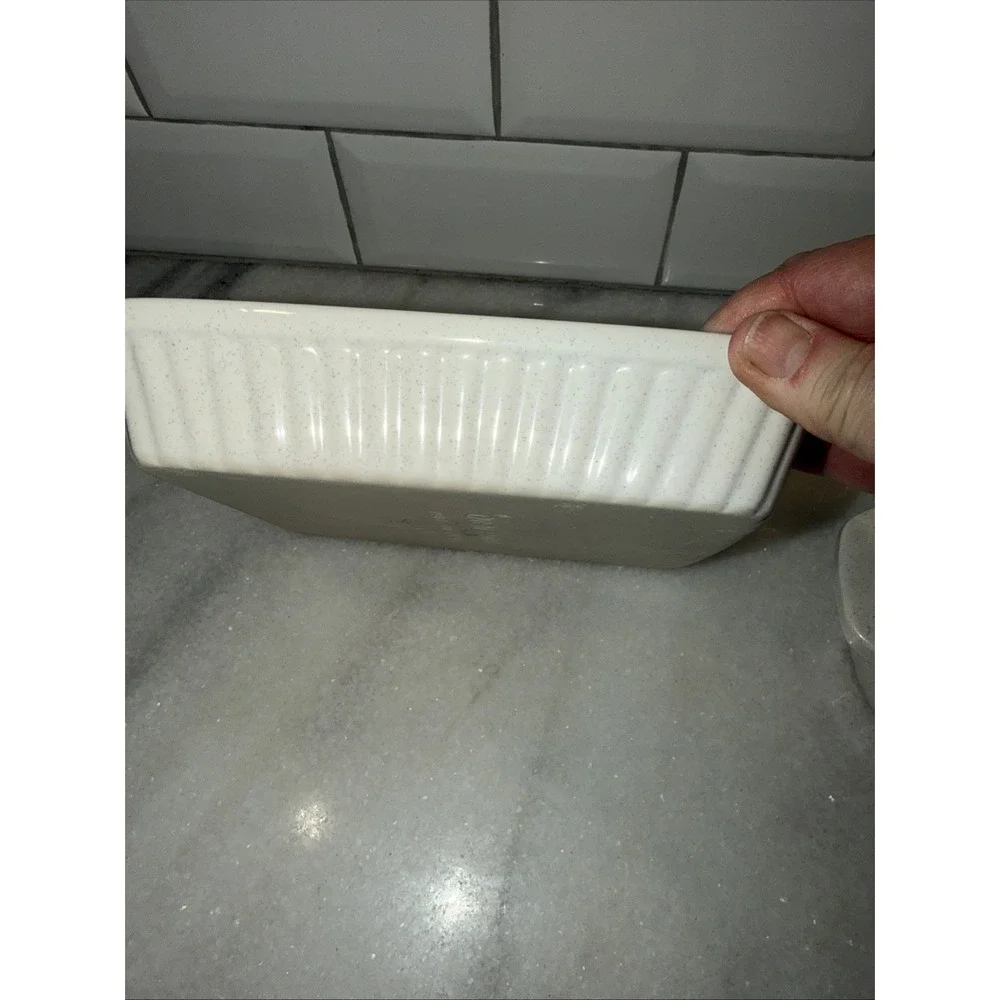 Vtg Stoneware Casserole Dish Lid Made In Japan Vegetable Harvest Ovenproof